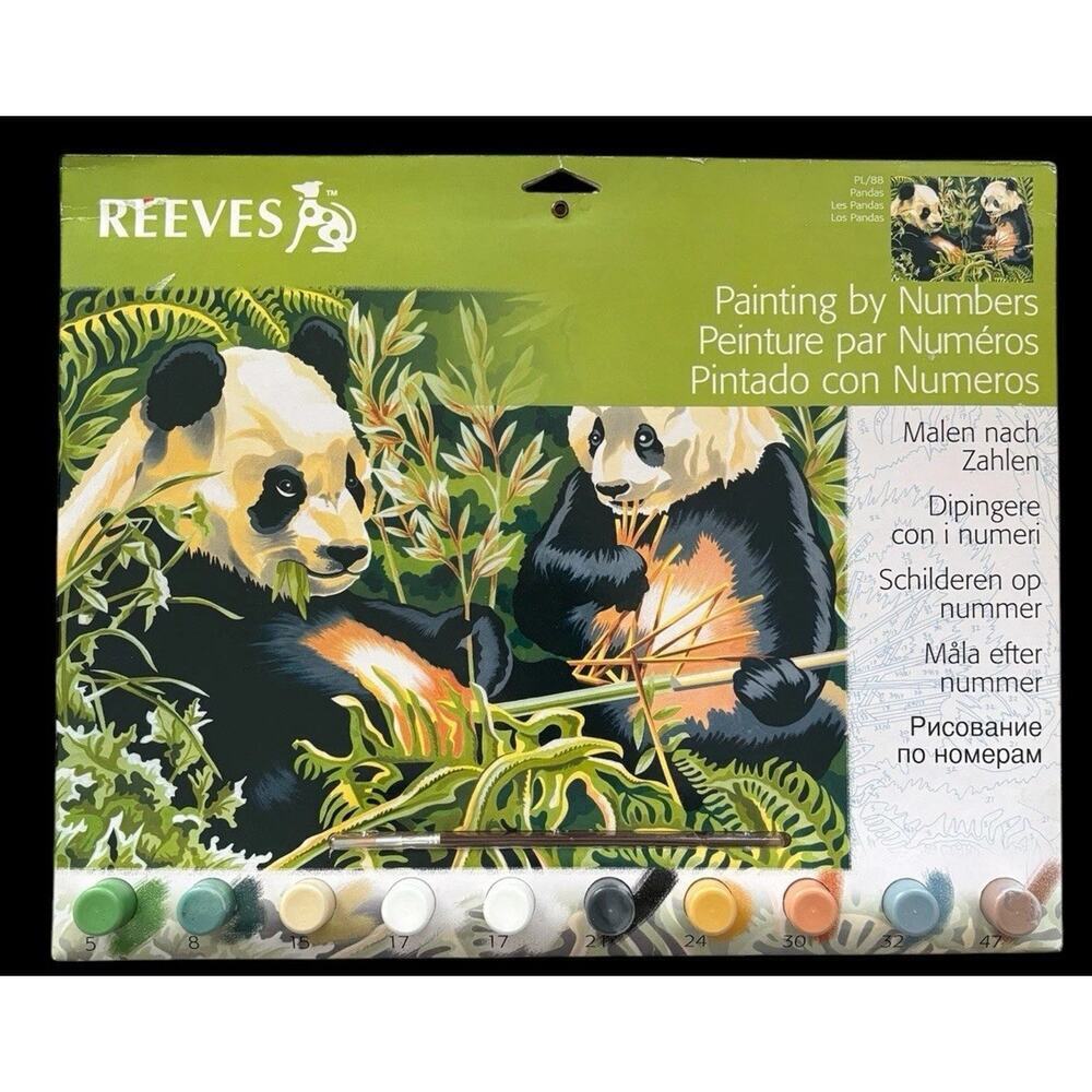ELEPHANTS THE CHARGE--- Paint by Number Kit by Reeves NEW Made in England